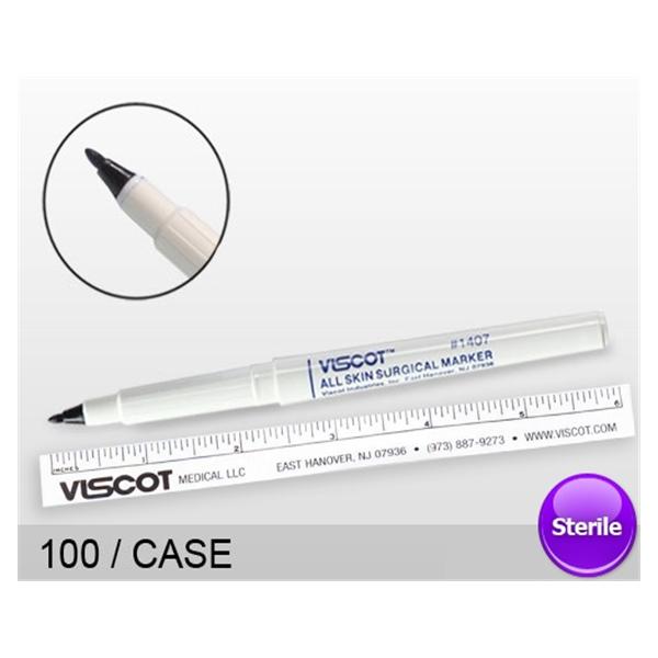 Marker Skin Viscot AllSkin Plus Fine Tip Brilliant Blue Sterile 100/Ca